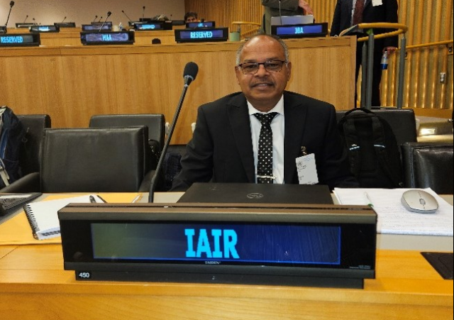 IAIR delegate at table